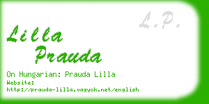 lilla prauda business card